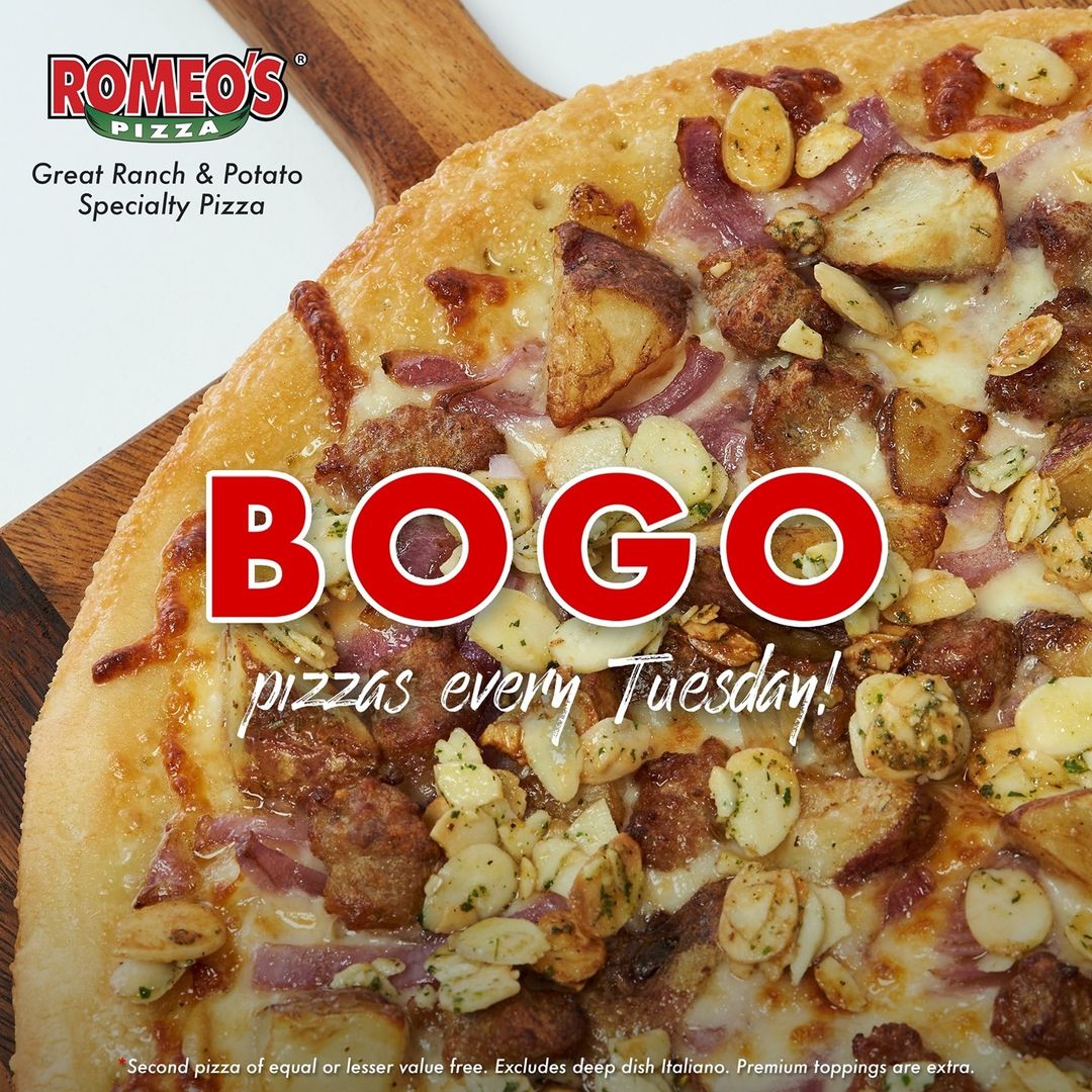 BOGO Pizzas Every Tuesday!