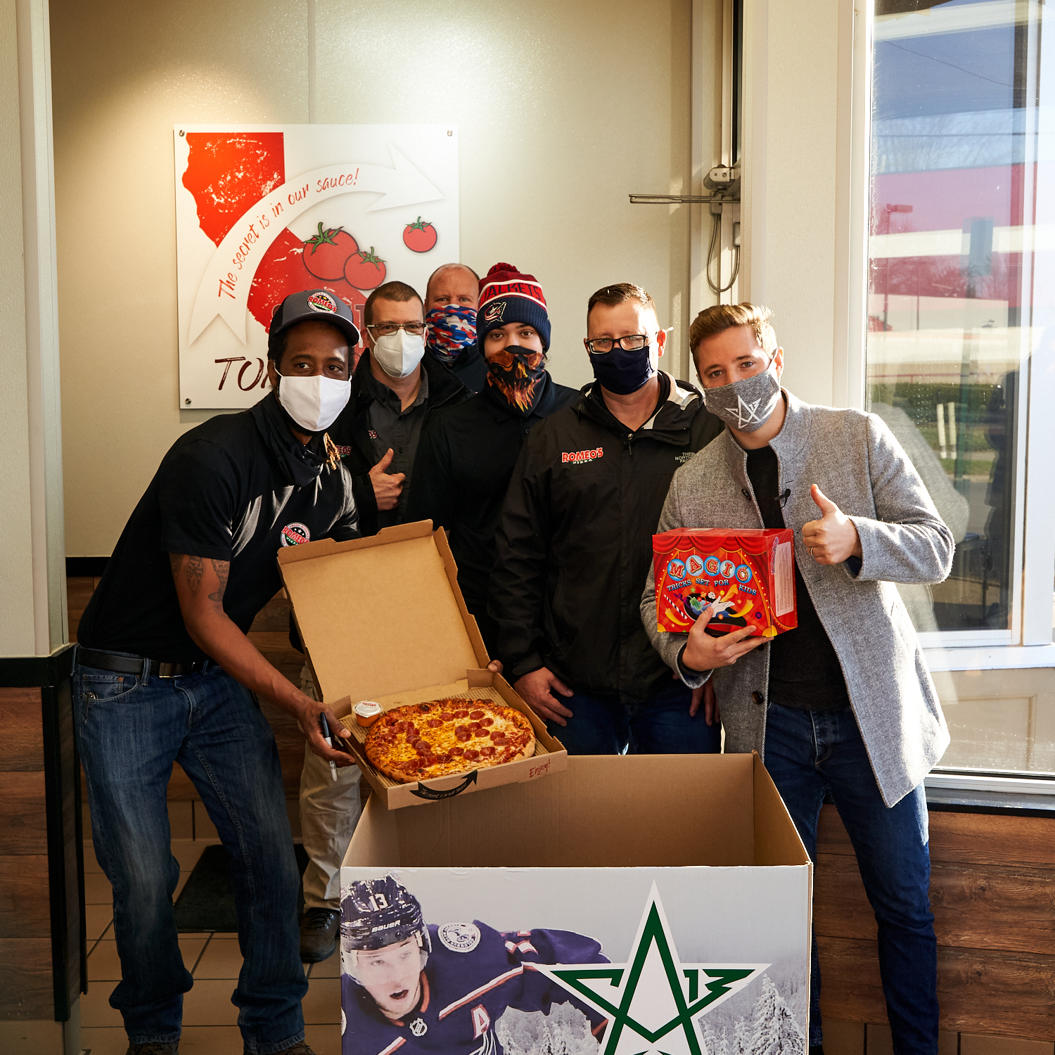 Romeo's Pizza Cam-Sanity Holiday Toy Drive with Cam Atkinson
